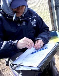 Lindsay documents blood sample